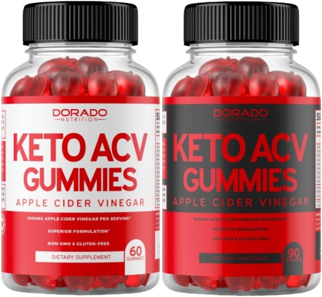 Keto ACV Gummies (60 comtes) et Keto ACV Gummies (90 comtes) pour la perte de poids Formule avancée (1000mg) Soutenir Digestion saine et métabolisme - Delicious Apple Flavor, Non-OGM, Vegan & Made in USA