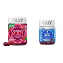 OLLY Women's Multivitamin Gummy, Overall Health and Immune Support, Vitamins A, D, C, E, Biotin & Glowing Skin Gummy, 25 Day Supply (50 Count), Plump Berry, Hyaluronic Acid, Collagen