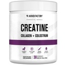 Créatine de l'usine Jacked pour femmes - Créatine monohydratée avec collagène + colostrum pour soutenir la performance d'entraînement, croissance musculaire maigre, cheveux sains, peau et ongles - 30 portions, non aromatisées