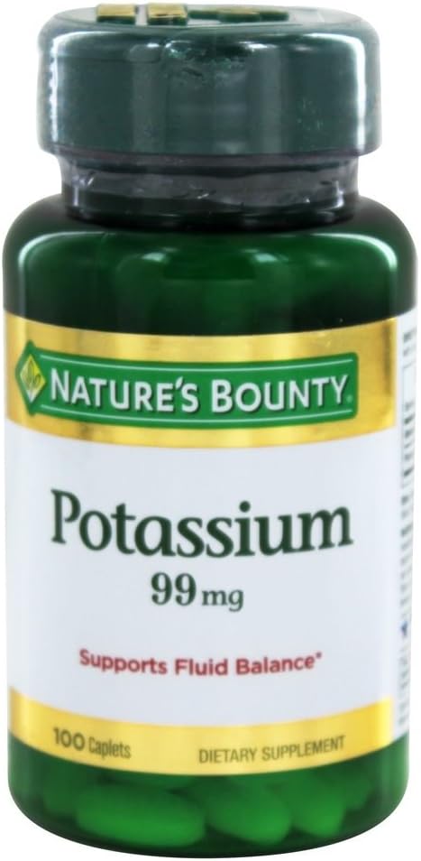 Gluconate de potassium de la nature 99mg, 100caplets (paquet de 2)