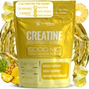 Creatine Gummies 5000mg, 30 Servings Creatine Monohydrate Gummies - Third-Party Tested Creatine for Women, Pineapple Flavor Creatine for Men, Muscle Growth, Strength, and Recovery - Pack of 1