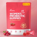 VivoNu Probiotiques Viginaux pour les femmes, Gommies probiotiques pour les femmes, Gommies d'équilibre féminin, Gummy prébiotique, Probiotiques de canneberges pour la santé vaginigale des femmes, Equilibre des levures Ph