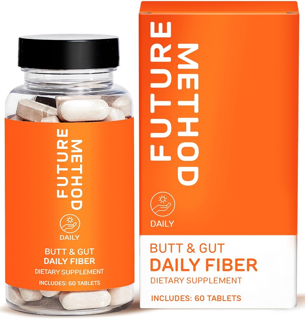 MÉTHODE FUTURE Supplément fibre, Acacia et Psyllium Pilules fibreuses pour la digestion (60ct)