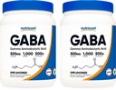 Nutricost Pure GABA (Gamma Aminobutyric Acid) Powder (500 Grams/1.1 pounds) (2 Pack)