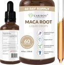 La racine de maca gouttes liquides Premium Extrait de racine biologique de maca Supplément de maca pour l'humeur améliorée et la vitalité