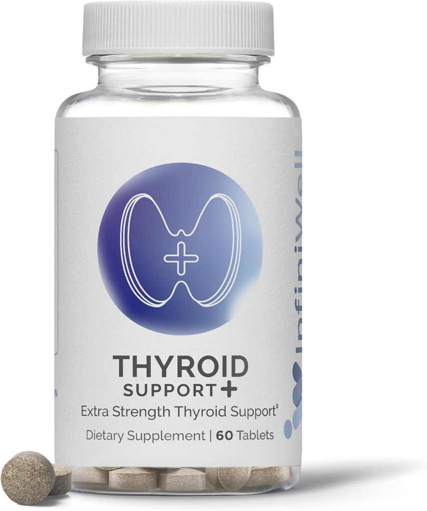 InfiniWell Thyroïde Support+ - Complexe de support thyroïde ciblé - Promouvoir la signalisation hormonale, la santé métabolique et la production d'énergie mitochondriale - avec Guggulsterone E-Z (60 comprimés)