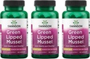 Swanson Green Liped Mussel (gel-séché) - Supplément mixte de santé et de mobilité de Nouvelle-Zélande - Formule naturelle peut soutenir la santé cardiaque et la fonction digestive - (60 capsules, 500mg chacun) (3 Pack)