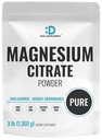 SUPPLÉMENT DE DEAL Citrate de magnésium poudre 500mg, 3lbs – Un aromatisé, facilement absorbé – Trace minéral purifié pour le soutien musculaire, cardiaque et digestif – Un par jour, sans OGM, sans remplissage