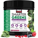 Facteur de force vert plus intelligent Superfoods Poudre pour soutenir la digestion, la santé des intestins, la Bloating, Greens Poudre avec probiotiques, prébiotiques, enzymes digestives, et adaptogènes, grenade Berry, 30 portions