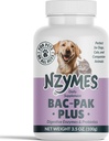 Nzymes® Bac-Pak Plus 100 grammes Enzymes et probiotiques digestifs pour la digestion, les tabourets perdus, la diarrhée, la constipation, l'amélioration de l'apport nutritionnel - Fabriqué aux États-Unis