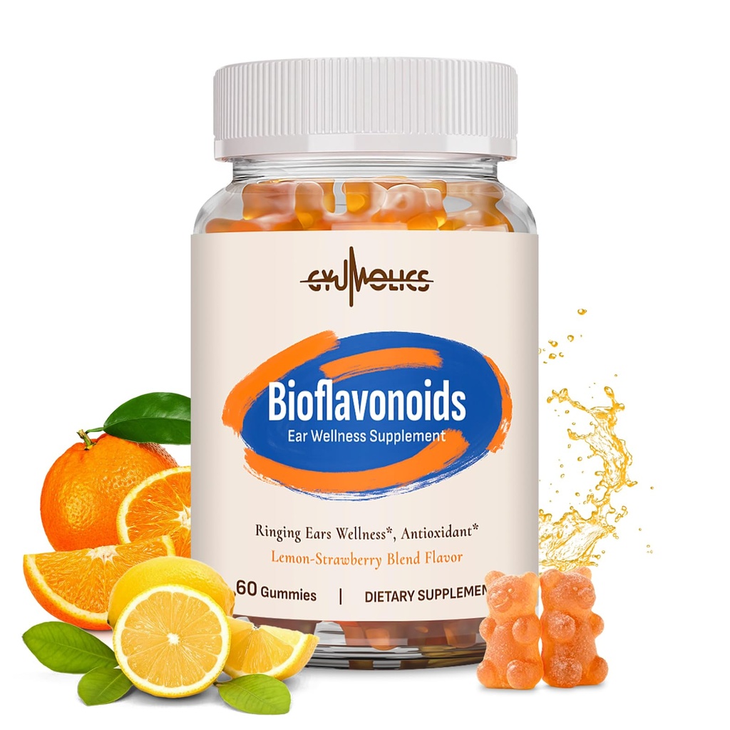 Flavonoid Supplement Gummies 3000mg – Bioflavonoid Complex with Hesperidin, Quercetin, Lemon Bioflavonoids & Vitamin C – 60 Gummies