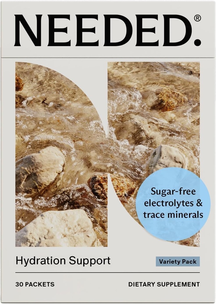 J'avais besoin. Support d'hydratation avec électrolytes et minéraux traces – électrolytes pour la grossesse et pendant l'allaitement - 30 paquets d'hydratation légèrement sucrés avec des fruits réels, variété