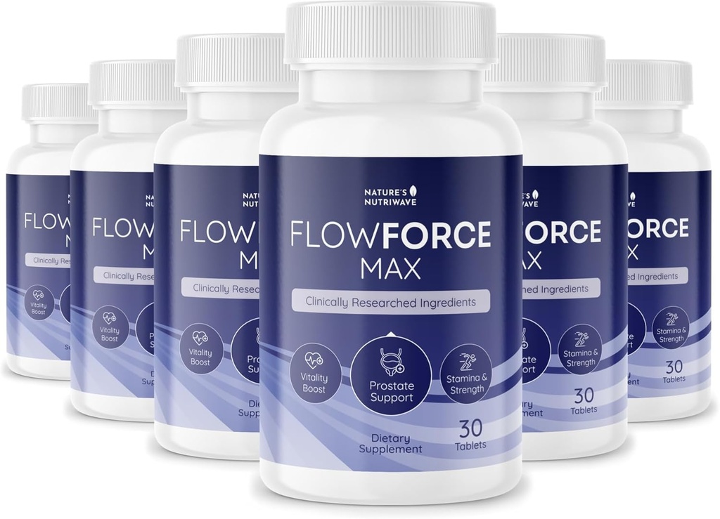 FlowForceMax supplément de soutien à base de plantes - formule naturelle à base de plantes avec extrait de palmier à scie