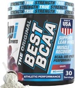 BPI Sports Best BCAA Powder - Muscle Recovery Support - Branched Chain Amino Acids | Building Blocks of Protein and Muscle - Post Workout Recovery – Hydration - Grape, 30 Servings