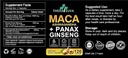 3 en 1 Ashwagandha + Maca Root + Panax Ginseng - Supplément naturel pour l'énergie, l'endurance et le stress support, 120 Softgels
