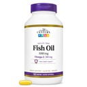 Huile de poisson du 21e siècle 1000 Mg de softgels entériques, 180Conte