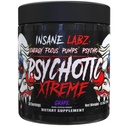 Insane Labz Psychotic Xtreme, High Stimulant Pre Workout Powder, Extreme Lasting Energy, Focus and Endurance with Beta Alanine, Panax Ginseng, Theobromine, DMAE (30 Servings, Grape)