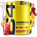 C4 Punch original de pré-entraînement en poudre de fruits - Vitamine C pour Imune Support - Sans sucre Pré-entraînement énergie pour les hommes et les femmes - 150mg Caféine + Beta Alanine + Créatine - 60 portions