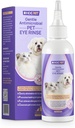 HICC PET gouttes pour les yeux de chien 5,1 fl oz gouttes pour les chiens et les chats Vet-Recommandé traitement de l'infection pour les yeux de chien pour apaiser l'allergie infectieuse, soulager les yeux secs yeux roses, Pet Tear Stain Cleaner