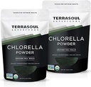 Terrasoul Superfoods Poudre de Chlorella biologique (murs de cellules craquées) - 12 Oz (2 pack)