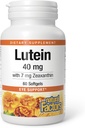Facteurs naturels, Lutéine 40 mg, Antioxydant pour les yeux et la peau sains avec Zeaxanthin, 60 Softgels