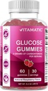 Gummées à croquer de Glucose Vitamatique - 60 Compte - Flaveur de framboise naturelle - 4G de glucides par portion (1 bouteille)