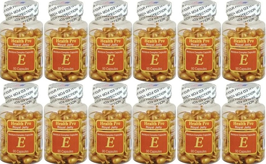 NU-Santé Royal Jelly Vitamine E Complexe d'humidité (90 capsules) - 24 Pack