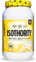 Isothority Whey Protein Isolate, Crème fouettée Banana, 2 lb - Acides aminés à chaîne ramifiée ultra absorbante (BCAA) Poudre avec 25 g de protéines par portion, faible teneur en glucides - construire des muscles et accélérer la récupération