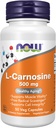 MAINTENANT Aliments suppléments, L-Carnosine (Beta-Alanyl-L-Histidine) 500 mg, Vieillissement en santé, 50 gélules
