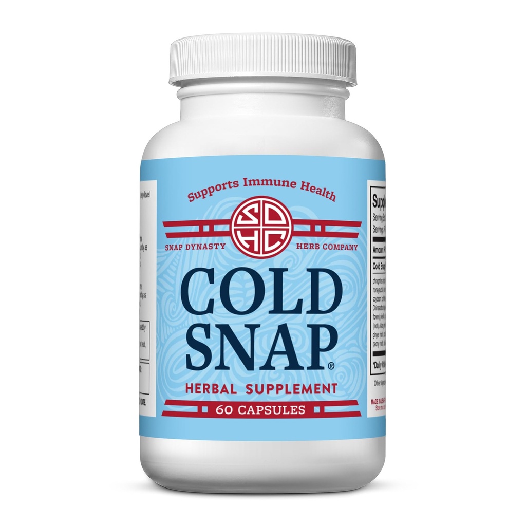 Cold Snap - Supplément à base de plantes chinoises pour le soutien immunitaire de niveau profond 60 capsules