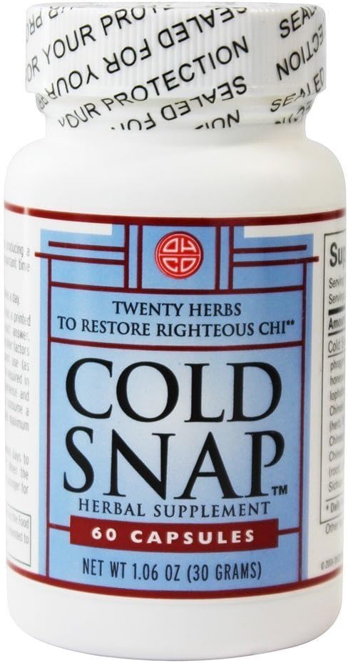 Cold Snap - Supplément à base de plantes chinoises pour le soutien immunitaire de niveau profond 60 capsules