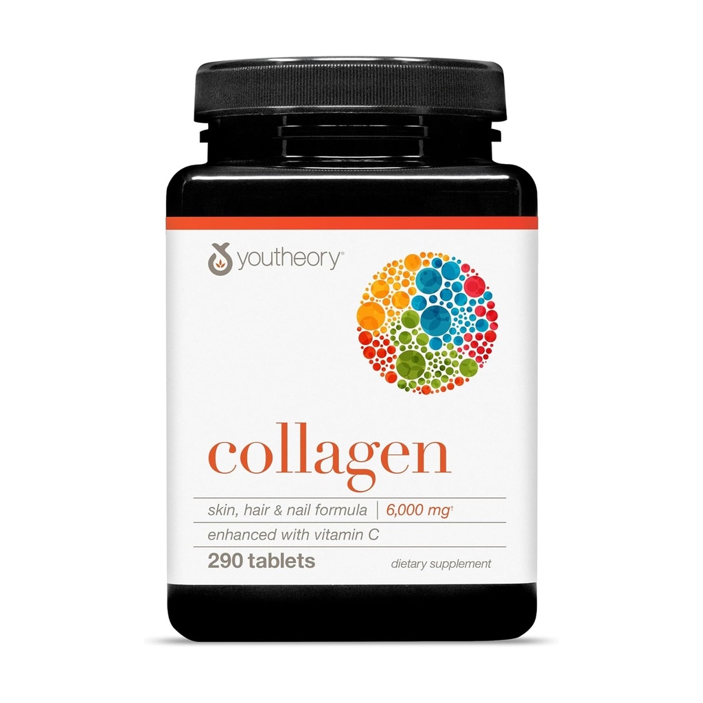 Youtheory Collagen Advanced Formula 1, 2 and 3-290 Tablets