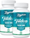 Supplément TUDCA 1200mg - 120 Capsules de Véggie,Possibles Suppléments de Sels Biles TUDCA pour Foie,Digestion