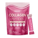 ZEBORA Multi Collagen Peptides Powder Packets with Hyaluronic Acid, Biotin, MCT - Hydrolyzed Collagen with 5 Billion Probiotics - Support Skin Hair Nail & Gut Health - 30 Stick Packs