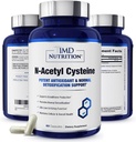1MD Nutrition Supplément NAC N-acétyl Cystéine - NAC 600 mg - Antioxydant soutient la production de détox et de glutathion - N Supplément respiratoire acétylcystéine pour la santé pulmonaire - 60 capsules