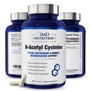 1MD Nutrition Supplément NAC N-acétyl Cystéine - NAC 600 mg - Antioxydant soutient la production de détox et de glutathion - N Supplément respiratoire acétylcystéine pour la santé pulmonaire - 60 capsules