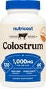 Nutricost Colostrum 1000mg, 120 Capsules - Sans gluten et non-OGM, 60 portions