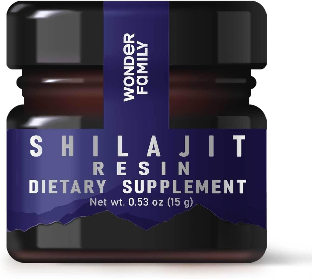 Résine Chilajit de l'Himalayan pur - Résine Shilajit naturel avec l'acide fulvic et le supplément de minéraux traces - Shilajit de l'Himalayan pur pour les hommes, Shilajit pur pour les femmes - Supplément Shilajit 1 Pack