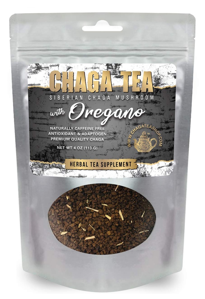 Siberian Chaga Mushroom Loose Tea with Oregano 4 Oz. (113g.)