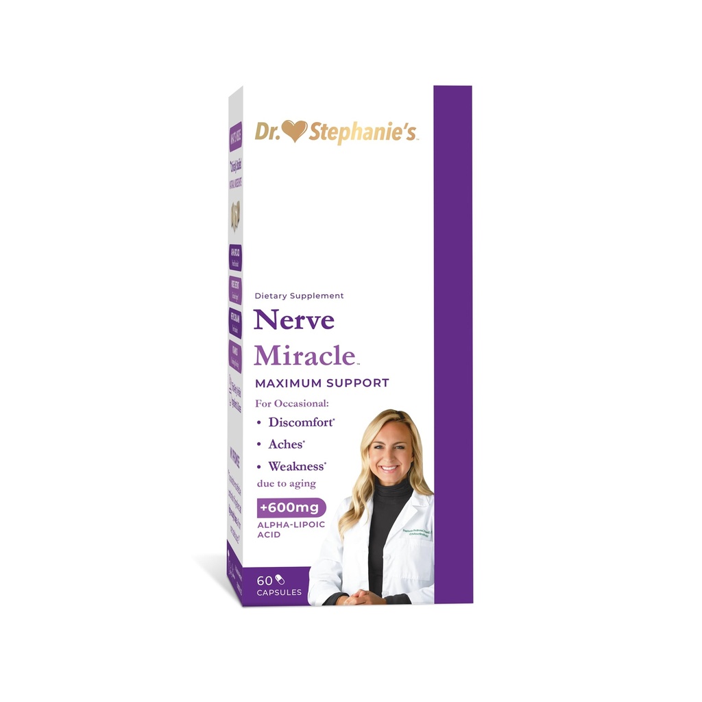 Nerve Miracle Maximum Strength Supplement (supplément de la force maximale) Nerve Health Support (support de la santé) : Jambes, pieds, mains, orteils Mega Dose d'acide alpha lipoïque ALA et vitamine B12