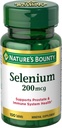 Bounty Selenium de nature 200 mcg Levure de sélénium haut naturel, 100 comprimés (paquet de 3)