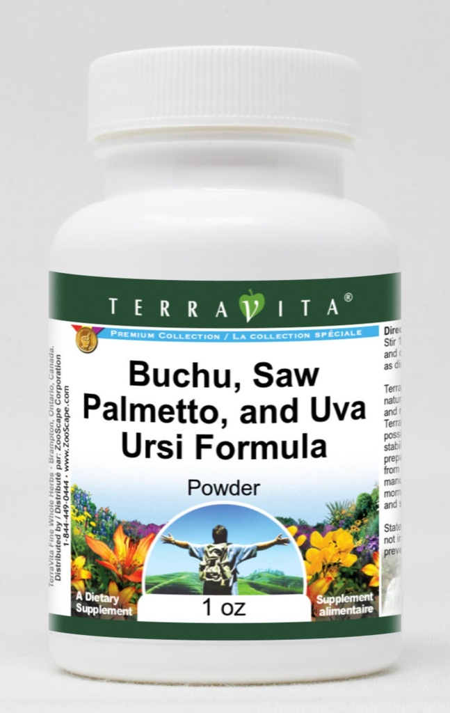 Buchu, Saw Palmetto, and Uva Ursi Formula Powder (1 oz, ZIN: 512131)