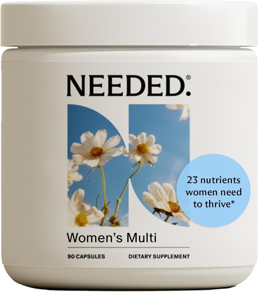J'avais besoin. Multivitamine pour les femmes avec 23 vitamines, minéraux et antioxydants - Multivitamine quotidienne pour les femmes - Vitamine B12, B6, D3, Choline, Calcium, Biotine, Magnésium, Folate et plus (90 comte)