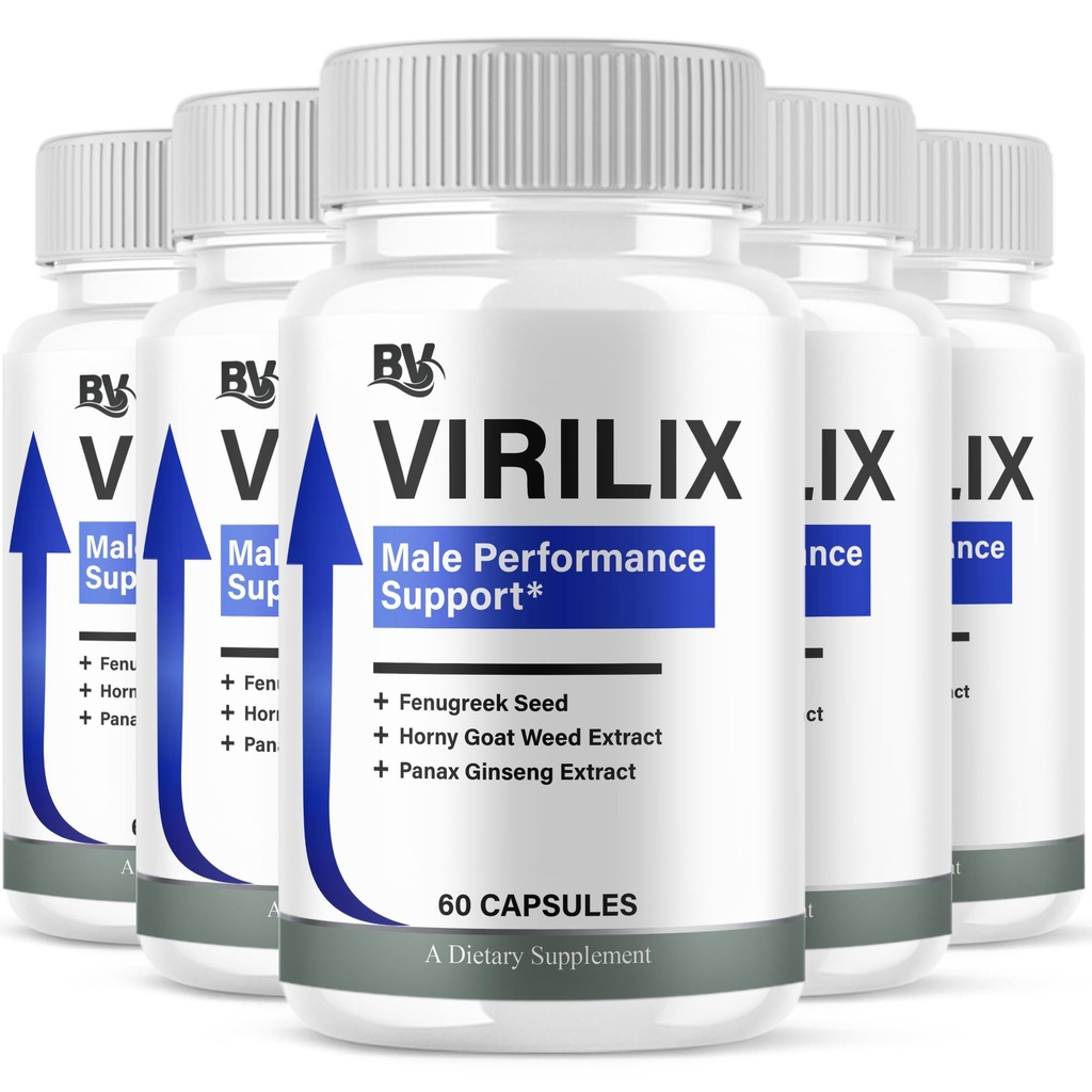 Virilix Premium Performance Supplement Pills (5 Pack - 300 Capsules)