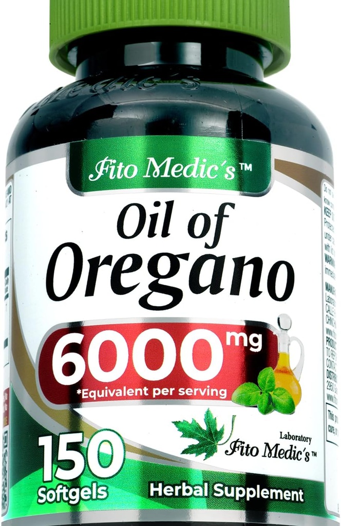 FITO MEDIC'S Oil of Oregano Capsules | High Absorption Oregano Oil Softgels | Oil of Oregano |Herbal Supplement 150 Count