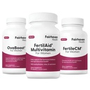Fairhaven Health Female Fertility Supplement Starter Pack | FertilAid for Women, OvaBoost and FertileCM Combo | Capsules