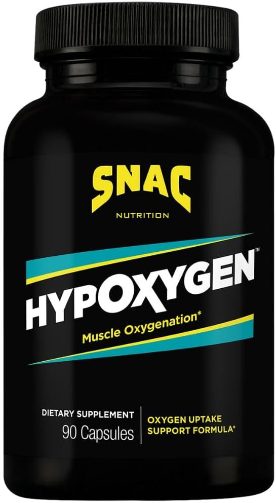 NCAC HypOxygen - Supplément de performance et d'endurance d'oxygène musculaire, améliore le corps VO2 Max et aide à la récupération de l'exercice haute répétition, 90 capsules de légumes (45 portions)