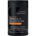 Sports Research® Salmon Oil - Sockeye sauvage de l'Alaska d'une source unique, 2500 mg par portion avec acides gras de l'EPA et de l'ADH.