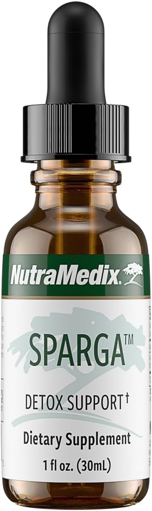 Teinture de sparga NutraMedix - Extrait d'asperges antioxydantes-rich pour le nettoyage et le détox support - Mélanger les gouttes liquides avec de l'eau pour la boisson de détox corps (1oz / 30ml)