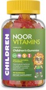 Vitamines halales, Vitamines pour enfants, Gummies multivitamines pour enfants Noor Vitamines : vitamine C pour enfants, D3, et zinc pour immunité, B6 B12 pour énergie. Non-OGM, Gommies halal - 90 Vitamines Gummy du compte pour les enfants